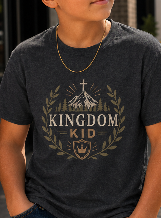 Kingdom Kid Shirt, Christian Boy Shirt, Faith Based Kids Tee, Bible Shirt for Boys, Christian Gift for Kids, Church Shirt