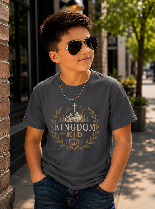 Kingdom Kid Shirt, Christian Boy Shirt, Faith Based Kids Tee, Bible Shirt for Boys, Christian Gift for Kids, Church Shirt